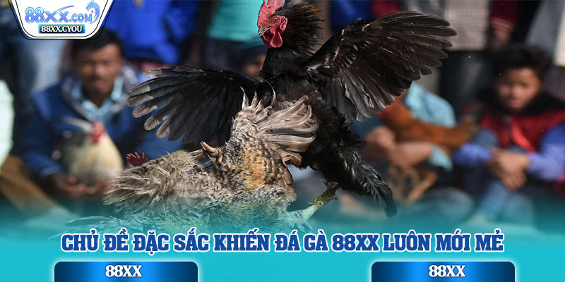 Chủ đề đặc sắc khiến đá gà 88XX luôn mới mẻ